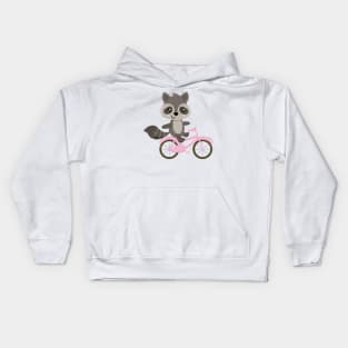 Funny Cycling Fox Kids Hoodie